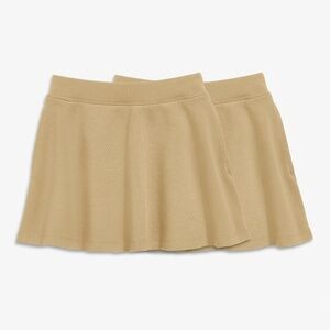 New with tags Primary Kids ponte skirt 2-pack Size 6-7 khaki